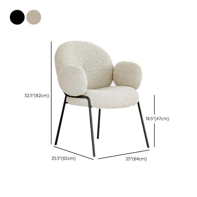 Eigentijdse keuken eetstoelen gestoffeerde zijstoelen met metalen basis