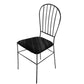 Kitchen Dining Chairs Upholstered Dining Chairs with Metal Legs Black 1 Piece Clearhalo 'Dining Chairs' 'Dining Tables & Seating' 'dining_chair' 'furn' 'furn_dining_chair' 'Furniture' 'Kitchen & Dining Furniture' 6278705