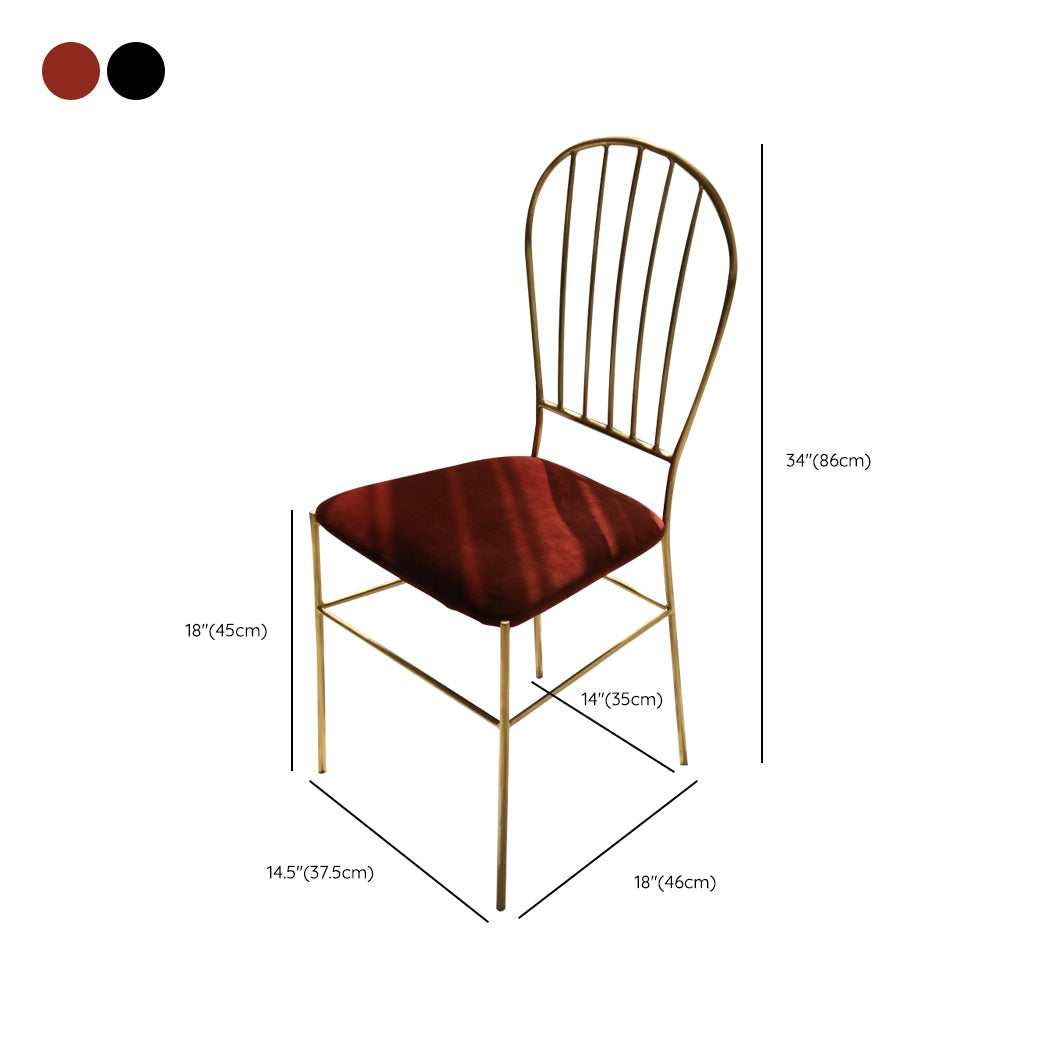 Kitchen Dining Chairs Upholstered Dining Chairs with Metal Legs Clearhalo 'Dining Chairs' 'Dining Tables & Seating' 'dining_chair' 'furn' 'furn_dining_chair' 'Furniture' 'Kitchen & Dining Furniture' 6278713