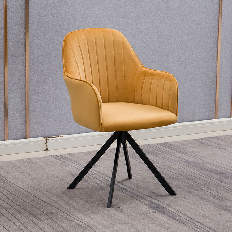 Sedia da sala da pranzo cucina glam sedie laterali in fico in giallo