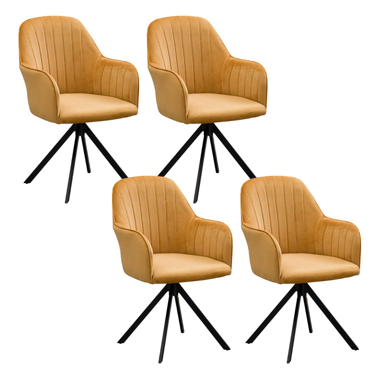 Sedia da sala da pranzo cucina glam sedie laterali in fico in giallo