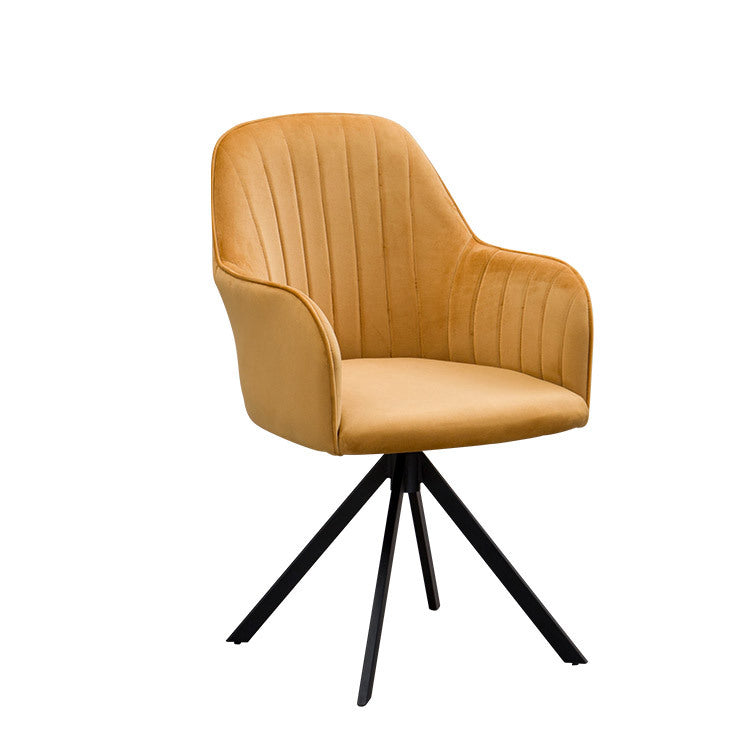 Sedia da sala da pranzo cucina glam sedie laterali in fico in giallo