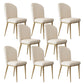 Kitchen Dining Chairs Faux Leather Side Chairs with Gold Metal Legs Beige 8 Piece Set Clearhalo 'Dining Chairs' 'Dining Tables & Seating' 'dining_chair' 'furn' 'furn_dining_chair' 'Furniture' 'Kitchen & Dining Furniture' 6278733