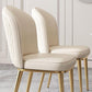 Kitchen Dining Chairs Faux Leather Side Chairs with Gold Metal Legs Clearhalo 'Dining Chairs' 'Dining Tables & Seating' 'dining_chair' 'furn' 'furn_dining_chair' 'Furniture' 'Kitchen & Dining Furniture' 6278739