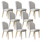 Kitchen Dining Chairs Faux Leather Side Chairs with Gold Metal Legs Light Grey 8 Piece Set Clearhalo 'Dining Chairs' 'Dining Tables & Seating' 'dining_chair' 'furn' 'furn_dining_chair' 'Furniture' 'Kitchen & Dining Furniture' 6278749