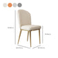 Kitchen Dining Chairs Faux Leather Side Chairs with Gold Metal Legs Clearhalo 'Dining Chairs' 'Dining Tables & Seating' 'dining_chair' 'furn' 'furn_dining_chair' 'Furniture' 'Kitchen & Dining Furniture' 6278755