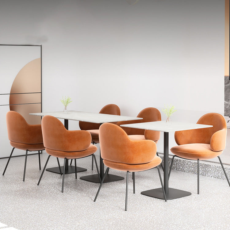 Contemporary Kitchen Dining Arm Chair Upholstered Chair for Kitchen Clearhalo 'Dining Chairs' 'Dining Tables & Seating' 'dining_chair' 'furn' 'furn_dining_chair' 'Furniture' 'Kitchen & Dining Furniture' 6278792