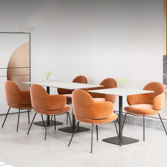 Contemporary Kitchen Dining Arm Chair Upholstered Chair for Kitchen Clearhalo 'Dining Chairs' 'Dining Tables & Seating' 'dining_chair' 'furn' 'furn_dining_chair' 'Furniture' 'Kitchen & Dining Furniture' 6278792