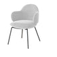 Contemporary Kitchen Dining Arm Chair Upholstered Chair for Kitchen White 1 Piece Clearhalo 'Dining Chairs' 'Dining Tables & Seating' 'dining_chair' 'furn' 'furn_dining_chair' 'Furniture' 'Kitchen & Dining Furniture' 6278794