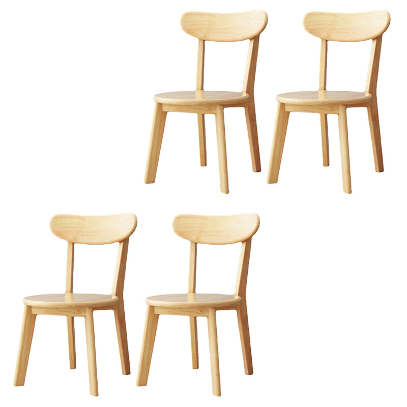 Traditional Kitchen Dining Chairs Wood Armless Dining Chairs