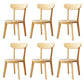 Traditional Kitchen Dining Chairs Wood Armless Dining Chairs
