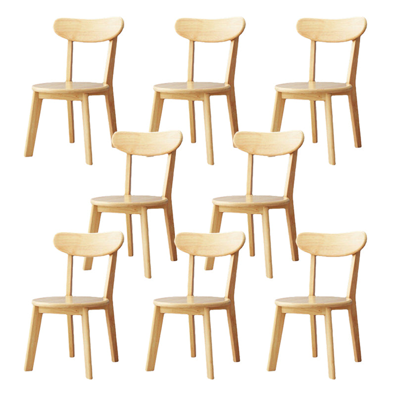Traditional Kitchen Dining Chairs Wood Armless Dining Chairs