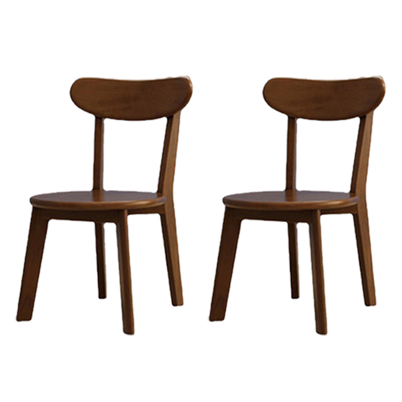Traditional Kitchen Dining Chairs Wood Armless Dining Chairs