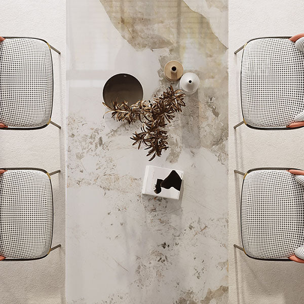 Ensemble de table à manger en pierre péout