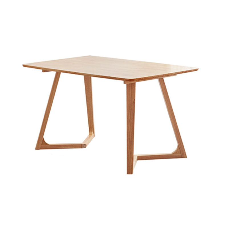 モダンな1/2/5ピースダイニングセット長方形のゴム製の木製ダイニングテーブルダイニングルーム用