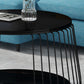 Glam Slate Geometric Coffee Table 17.7" H 1 Single Cocktail Table with Storage Clearhalo 'Coffee & Accent Tables' 'Coffee Tables' 'coffee_tables' 'furn' 'furn_coffee_tables' 'Furniture' 'Living Room Furniture' 6279042