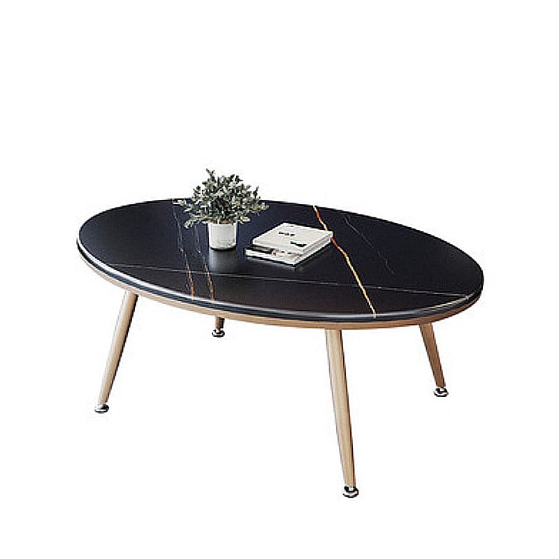 Glam Slate Geometric Coffee Table 17.7" H 1 Single Cocktail Table with Storage Clearhalo 'Coffee & Accent Tables' 'Coffee Tables' 'coffee_tables' 'furn' 'furn_coffee_tables' 'Furniture' 'Living Room Furniture' 6279044