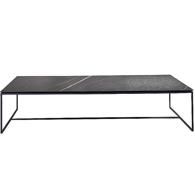 Table basse rectangulaire Trestle 1, finition noire ardoise