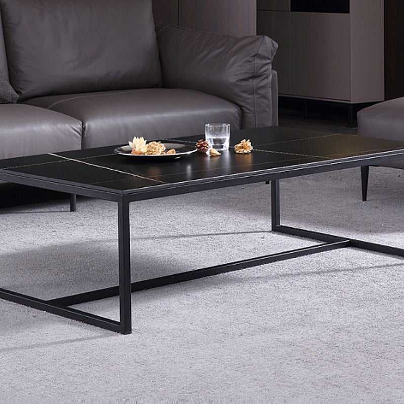 Table basse rectangulaire Trestle 1, finition noire ardoise