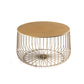 Metal Geometric Coffee Table Mid-Century Modern Frame Cocktail Table with Storage