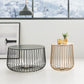 Metal Geometric Coffee Table Mid-Century Modern Frame Cocktail Table with Storage