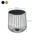 Metal Geometric Coffee Table Mid-Century Modern Frame Cocktail Table with Storage