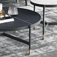 3 Legs 2 Piece Bunching Coffee Tables Minimalist Round Stone Cocktail Table Clearhalo 'Coffee & Accent Tables' 'Coffee Tables' 'coffee_tables' 'furn' 'furn_coffee_tables' 'Furniture' 'Living Room Furniture' 6279186