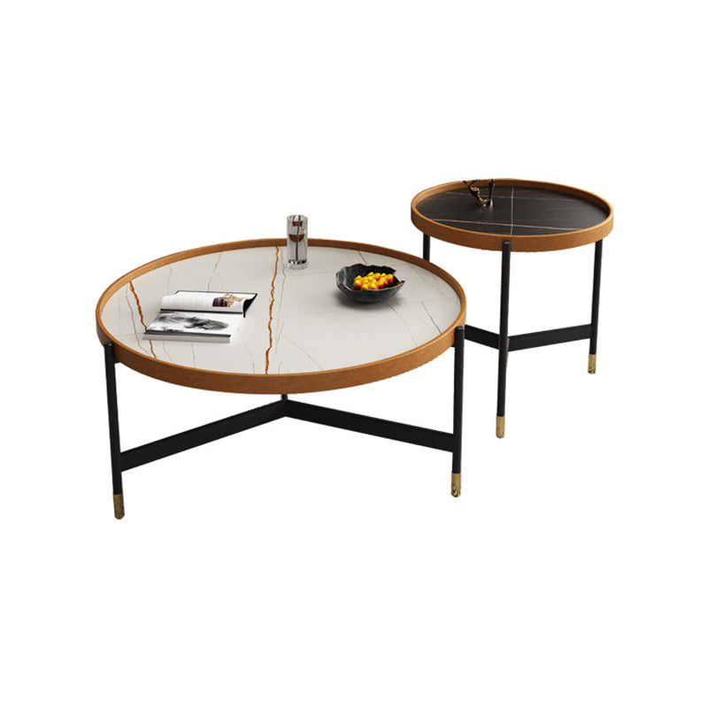 3 Legs 2 Bunching Coffee Tables Tray Top Slate Top Cocktail Table