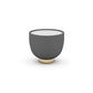 Luxurious Slate Round Pedestal Coffee Cocktail Table in White and Gray Clearhalo 'Coffee & Accent Tables' 'Coffee Tables' 'coffee_tables' 'furn' 'furn_coffee_tables' 'Furniture' 'Living Room Furniture' 6279221