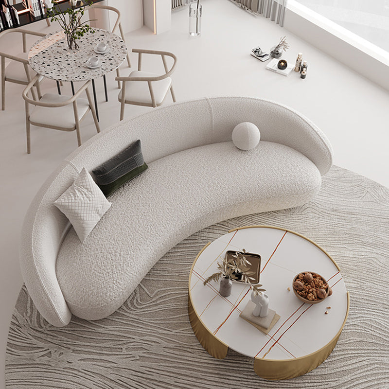 Dia 35.4" Round Cocktail Table Glam Slate Top 1 Single Coffee Table Clearhalo 'Coffee & Accent Tables' 'Coffee Tables' 'coffee_tables' 'furn' 'furn_coffee_tables' 'Furniture' 'Living Room Furniture' 6279236