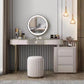 Modern White Vanity Desk met 5 opbergladen 15,74 "brede houten ijdelheidsset