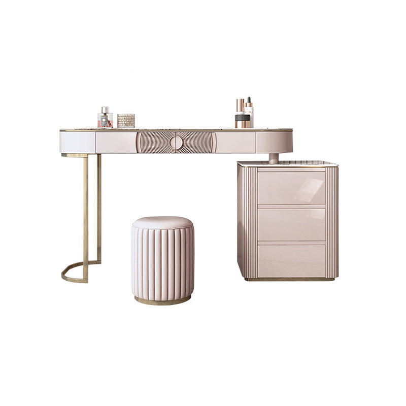 Modern White Vanity Desk met 5 opbergladen 15,74 "brede houten ijdelheidsset