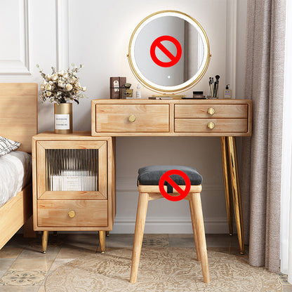 Cassetti di vanità in legno massiccio tavolo da bagno semplice