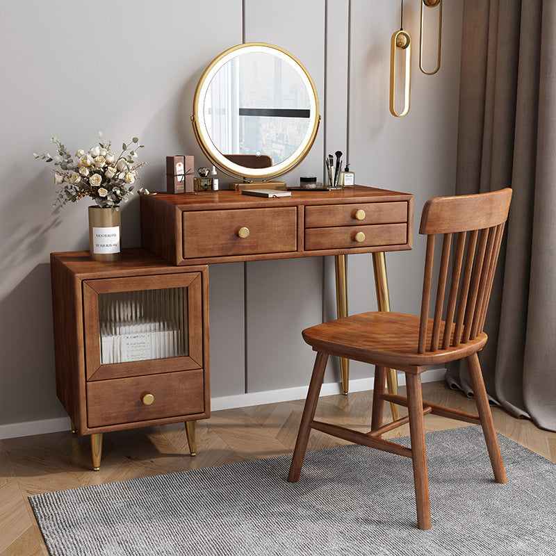 Cassetti di vanità in legno massiccio tavolo da bagno semplice