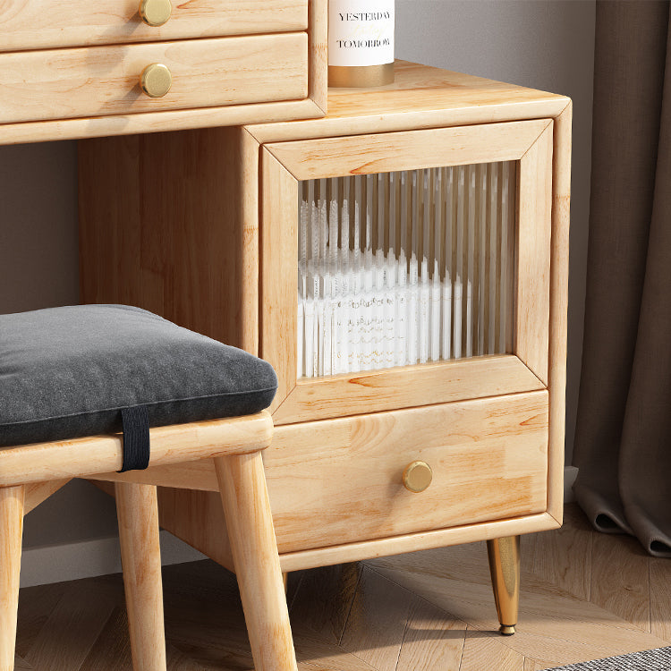 Cassetti di vanità in legno massiccio tavolo da bagno semplice