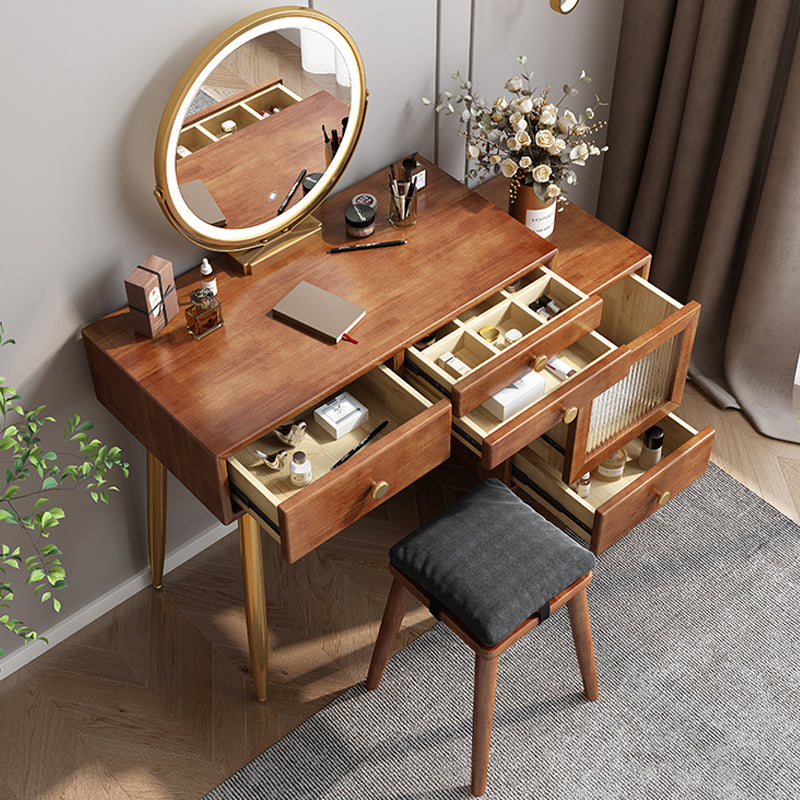 Cassetti di vanità in legno massiccio tavolo da bagno semplice