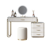 17,71 "Vanity di vanità per trucco largo set di vanità in legno bianco con 4 cassetti