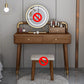 Scandinavian Rubber Wood Vanity Table with Drawers Dressing Table