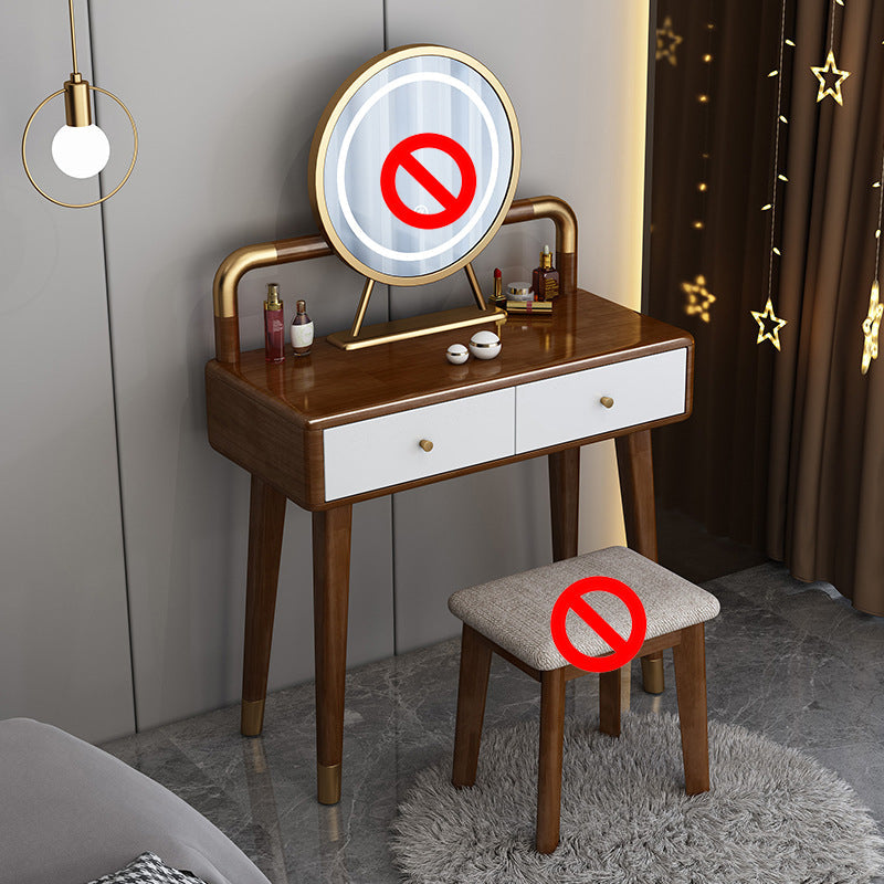 引き出しドレッシングテーブル付きのスカンジナビアのゴム製の虚栄心テーブル