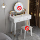 Scandinavian Rubber Wood Vanity Table with Drawers Dressing Table