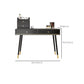 Black Make-up Vanity 15.74" Wide Wood Vanity Set with Storage Drawers
