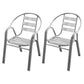 Basic Four Leg Lounge Chair Arms Included Chair with Cushion Silver 2 Piece Set Clearhalo 'Accent Chairs' 'accent_chairs' 'Chairs & Seating' 'furn' 'furn_accent_chairs' 'Furniture' 'Living Room Furniture' 6279460