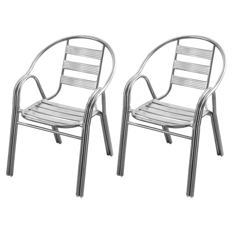 Basic Four Leg Lounge Chair Arms Included Chair with Cushion Silver 2 Piece Set Clearhalo 'Accent Chairs' 'accent_chairs' 'Chairs & Seating' 'furn' 'furn_accent_chairs' 'Furniture' 'Living Room Furniture' 6279460