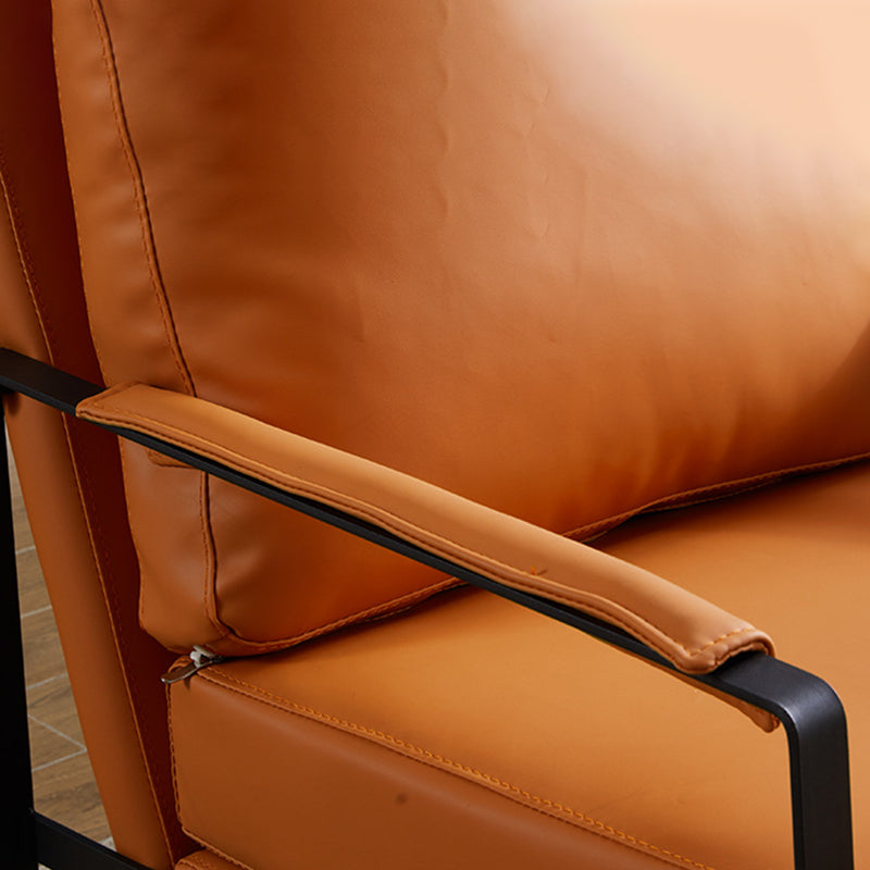 Industrial Arms Included Chair 28.34" Wide Pillow Back Square Arm Chair Clearhalo 'Accent Chairs' 'accent_chairs' 'Chairs & Seating' 'furn' 'furn_accent_chairs' 'Furniture' 'Living Room Furniture' 6279514