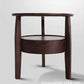 Modernistic Living Room Round 1-Drawer 3 Legs Solid Wood End Table