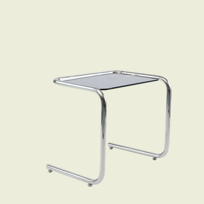 Tavolo laterale in metallo modernistico C vetro Topta laterale superiore per soggiorno