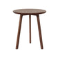 Table d'appoint contemporaine en bois massif, table d'appoint de salon marron