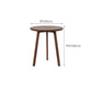 Table d'appoint contemporaine en bois massif, table d'appoint de salon marron