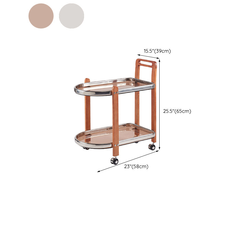 Mesa de vidrio geométrico contemporánea de la mesa de vidrio de vidrio con estante