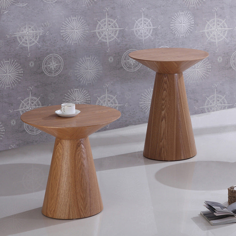 Mesa contemporánea de la sala de estar de madera maciza/mesa de pedestal cuadrado